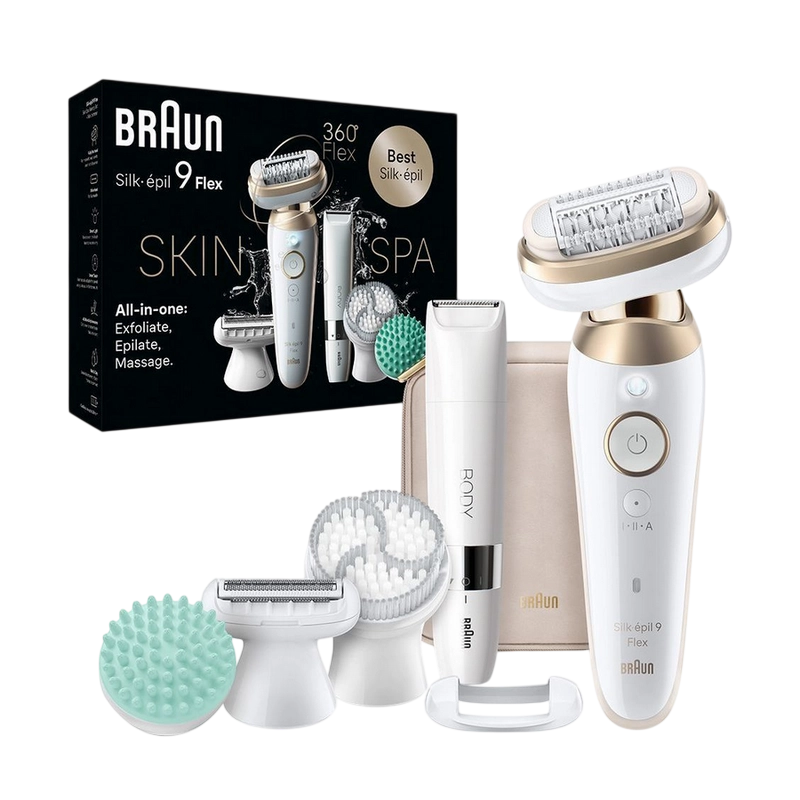 Эпилятор Braun Silk-epil 9 Flex SES9481 3D Белый | Золотистый