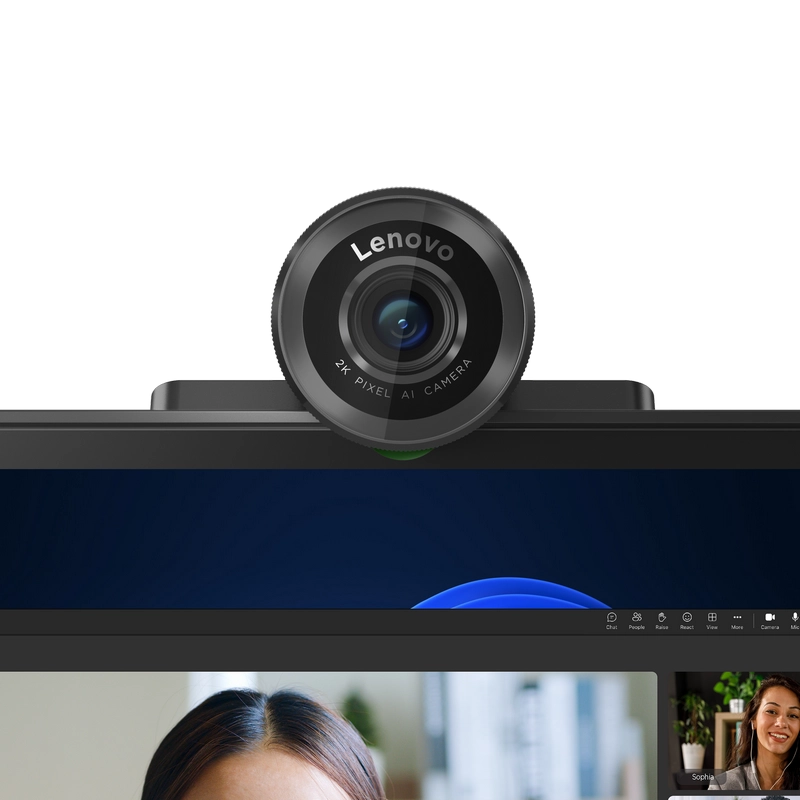 Веб-камера Lenovo QHD Черный