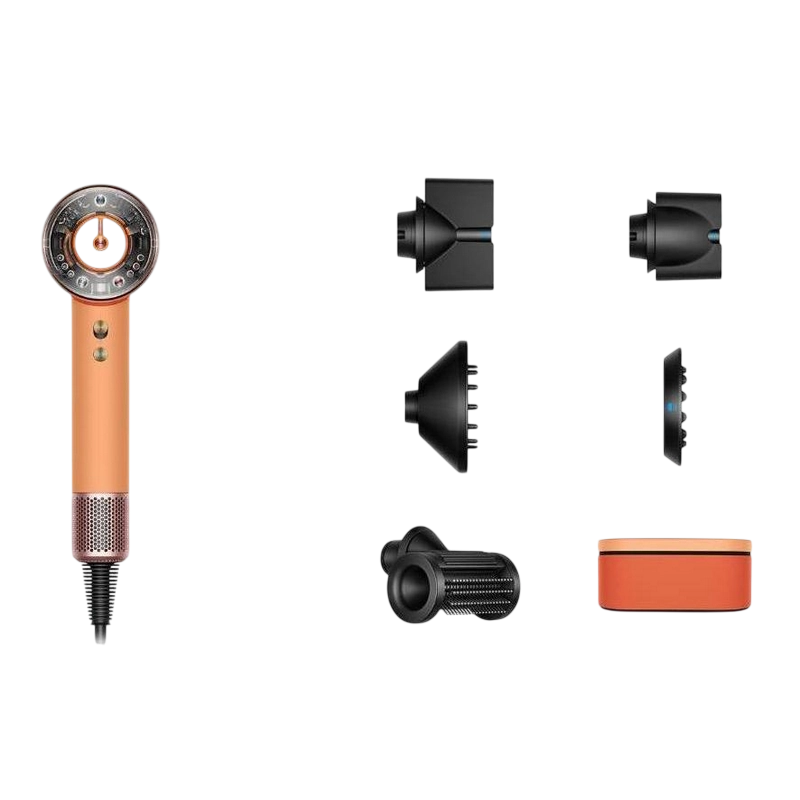 Фен Dyson Supersonic Nural HD16 Straight+Wavy Сeramic Apricot | Topaz