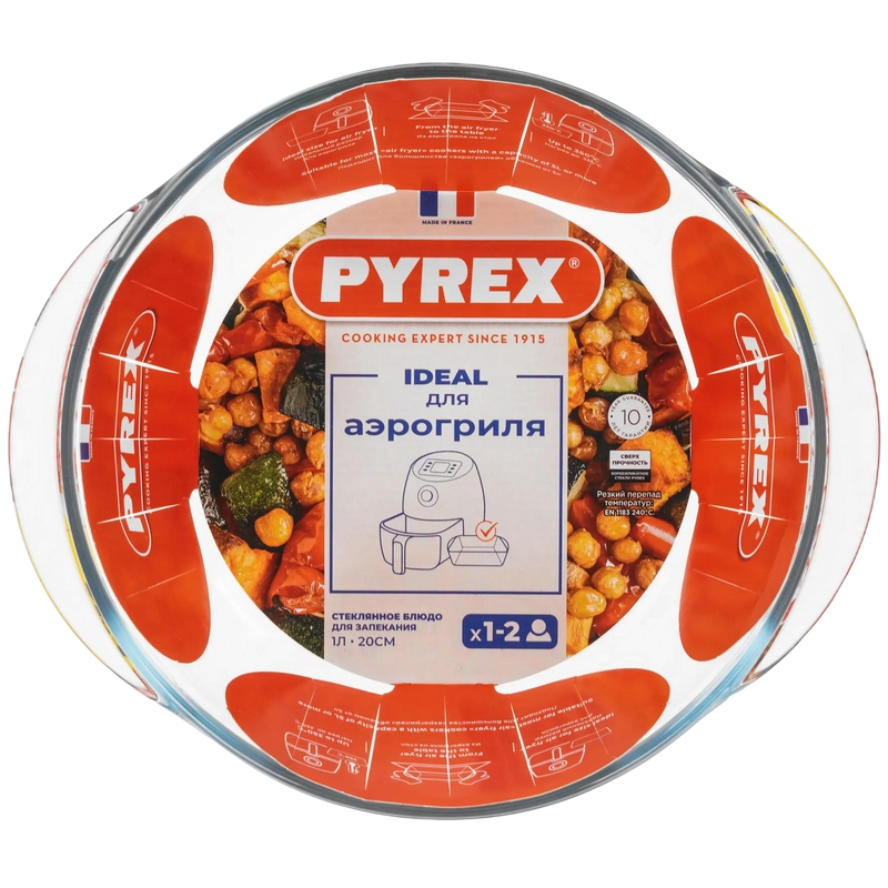 Форма для выпечки Pyrex 207B100 AirFryer Прозрачный
