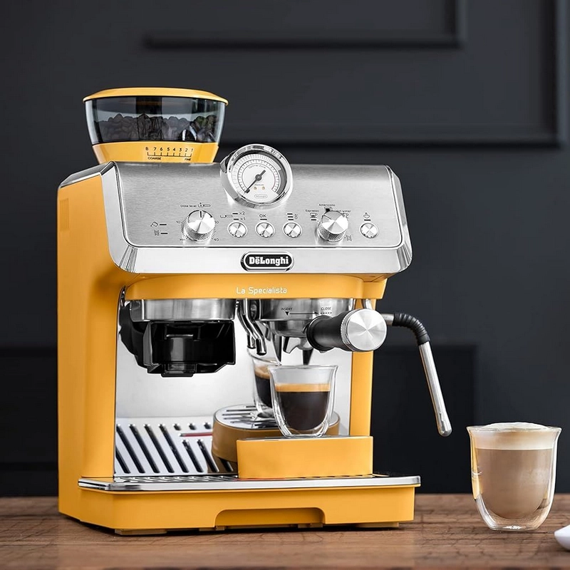 Кофеварка рожковая DeLonghi EC9155.YE Жёлтый