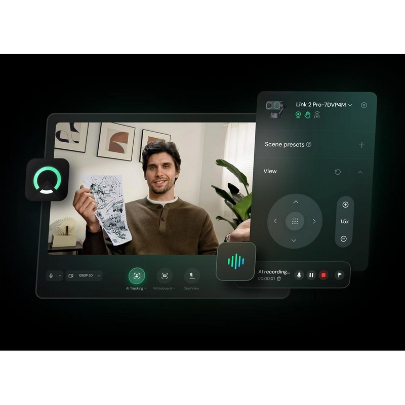 Веб-камера Insta360 Link 2 Pro Черный