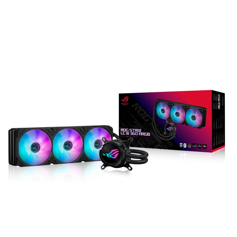 Cooler procesor ASUS ROG STRIX LC III 360 ARGB 120 mm
Lichid | 70.3 cfm