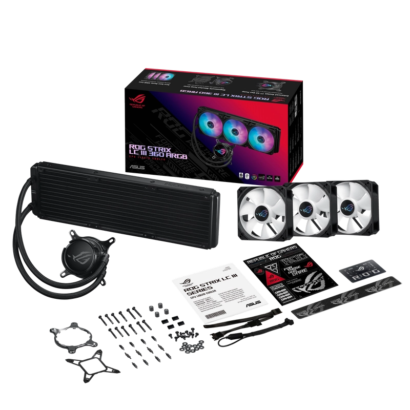Cooler procesor ASUS ROG STRIX LC III 360 ARGB 120 mm
Lichid | 70.3 cfm