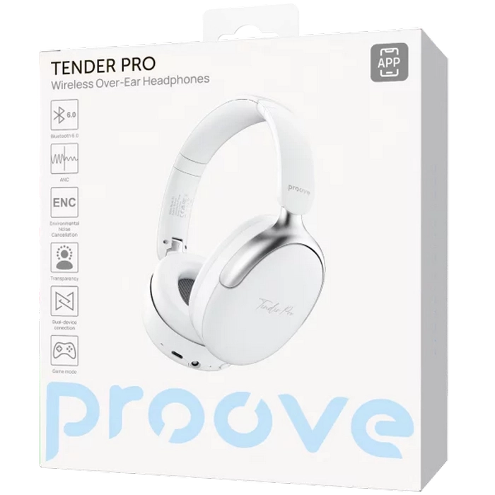 Căști Proove Tender Pro Alb
Fără fir | 20 Hz - 20000 Hz