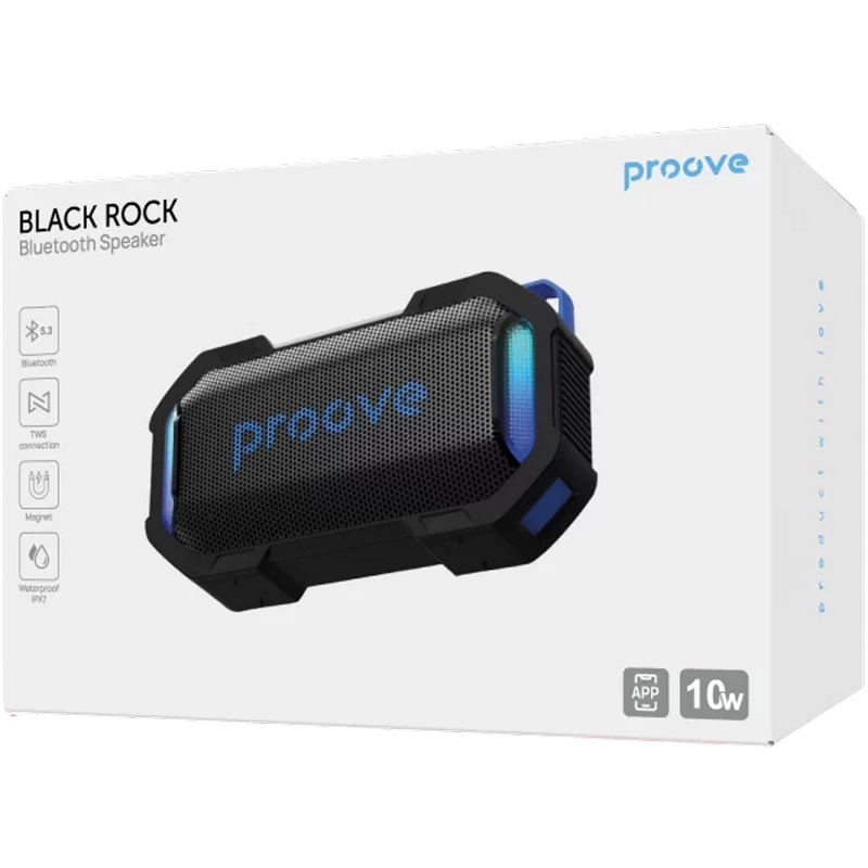 Портативная колонка Proove Black Rock Черный | Синий