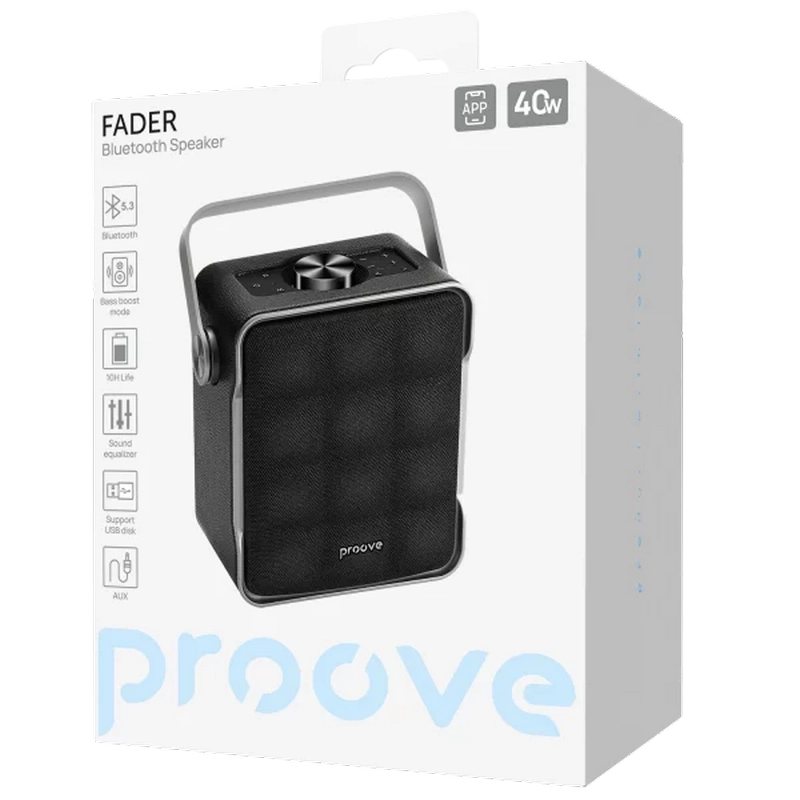 Портативная колонка Proove Fader Чёрный