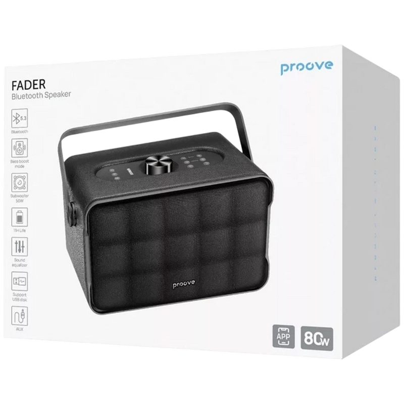 Портативная колонка Proove Fader Чёрный