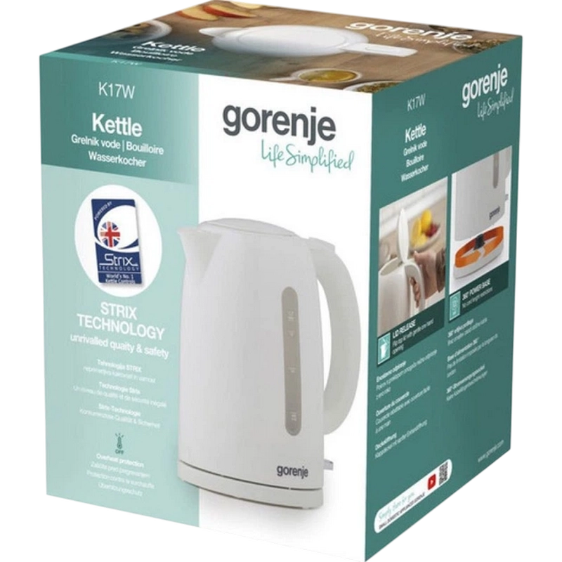 Электрочайник Gorenje K17W Белый