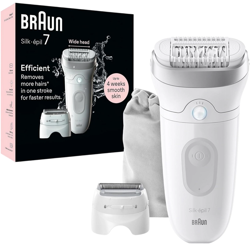 Epilator Braun SE7000 Alb
Uscat,Umed | Baterie | 175 g