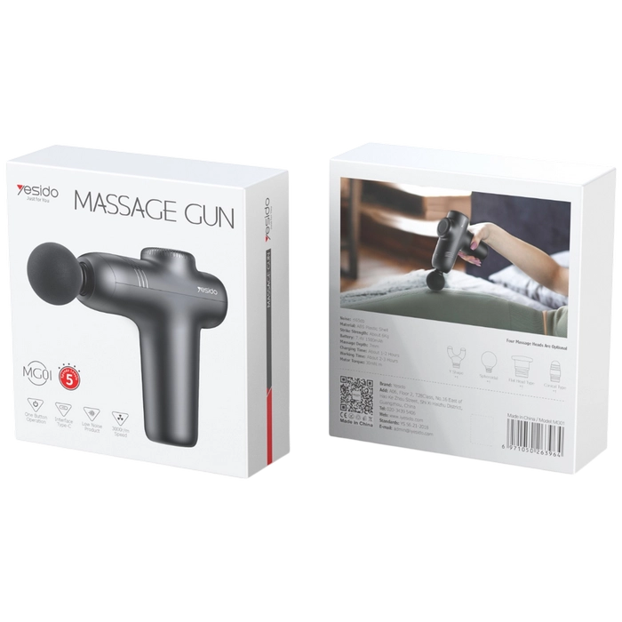 Массажный пистолет Yesido Massage Gun MG01 Черный