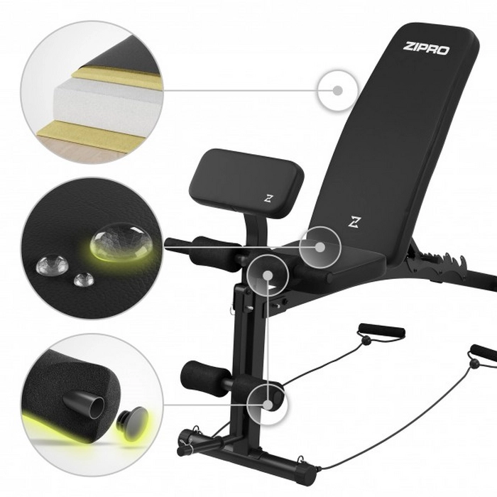 Bancă fitness Zipro Volume Negru
110 kg