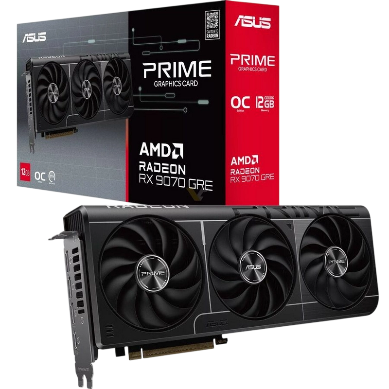 Купить  Видеокарты - Видеокарта ASUS PRIME-RX9070GRE-O12G-EVO..