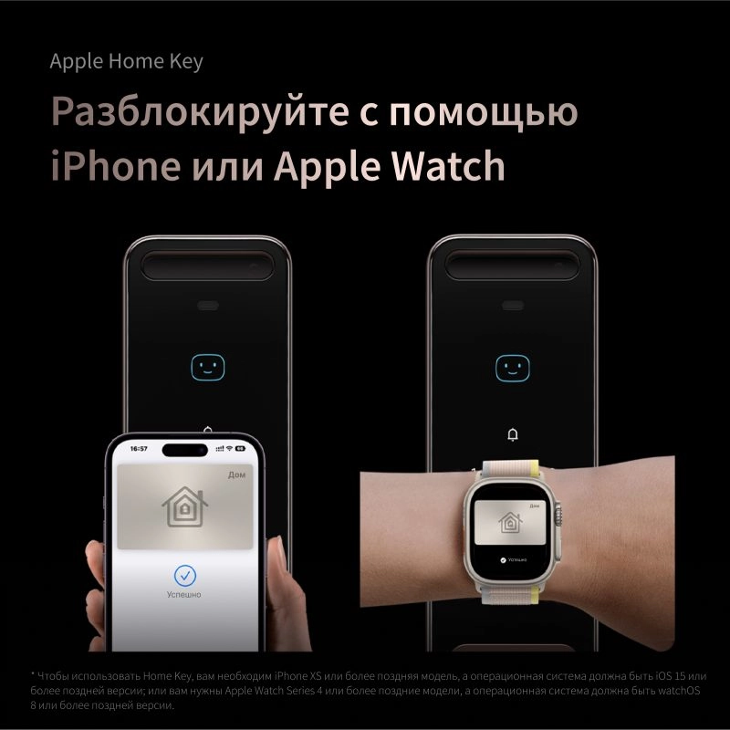 Умный дверной замок AQARA Smart Lock D200i Черный