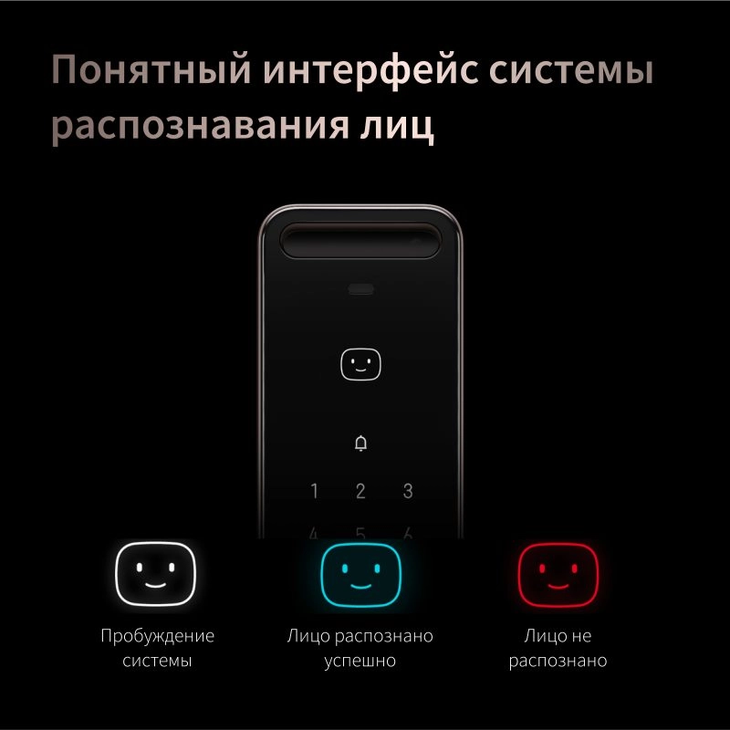 Умный дверной замок AQARA Smart Lock D200i Черный
