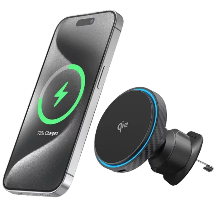 Автомобильный держатель Proove Graphite Circle Qi2 Черный