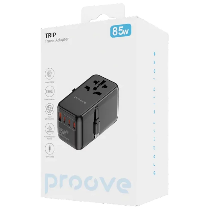 Încărcător Proove Trip Negru
85 W | Rețea