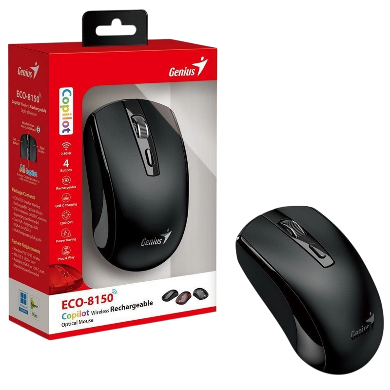 Мышь Genius ECO-8150 Чёрный