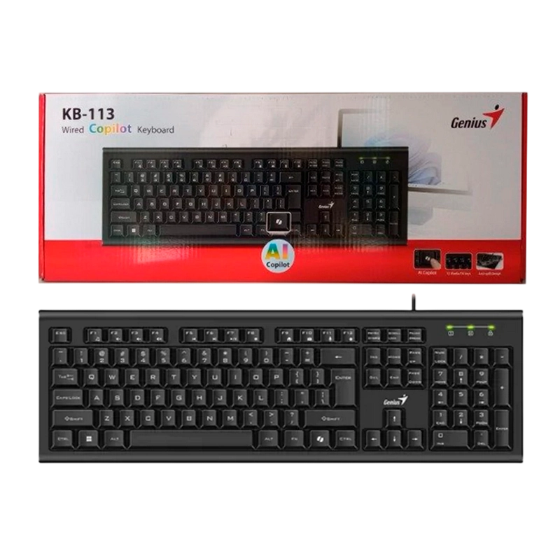 Клавиатура Genius KB-113 Мембрана Черный