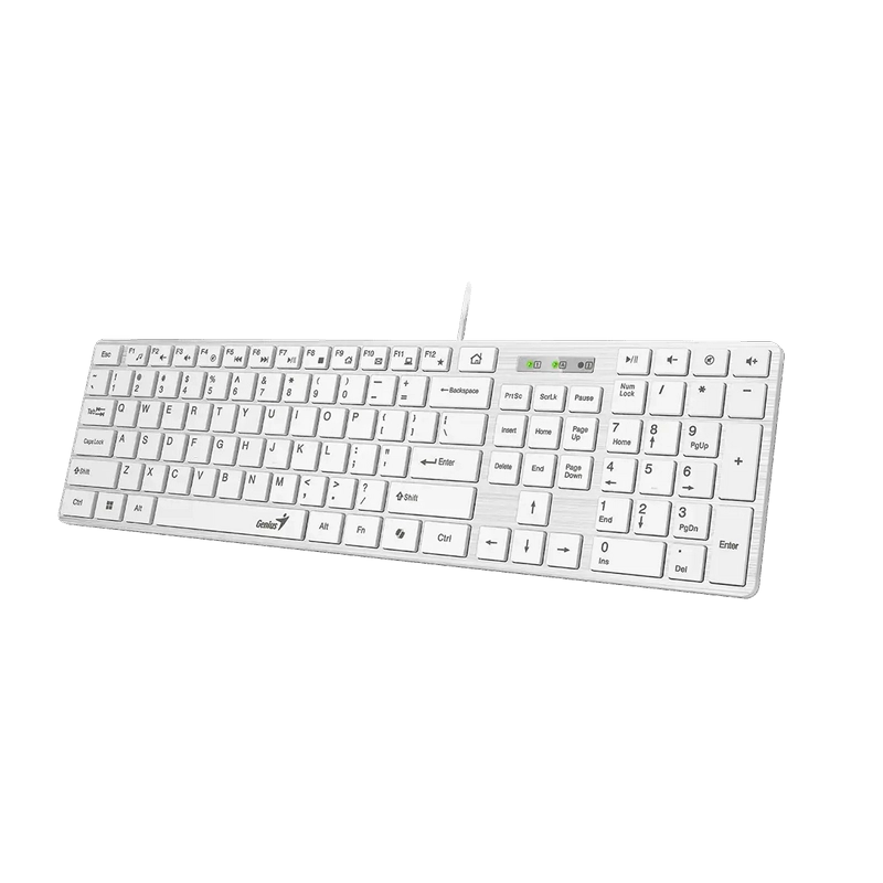Клавиатура Genius SlimStar 126 Мембрана Белый