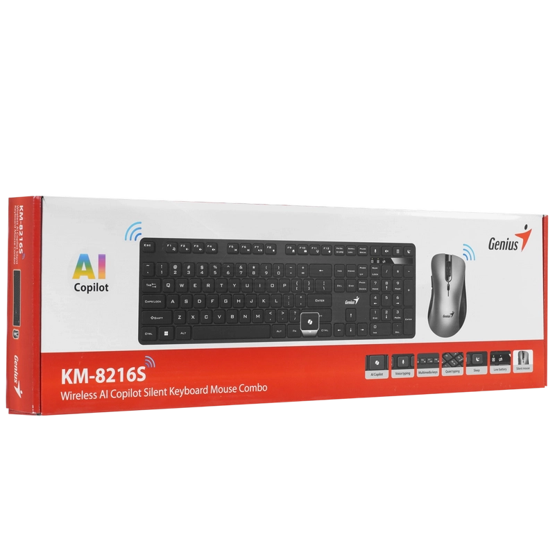 Клавиатура и мышь Genius KM-8216S Мембрана Черный