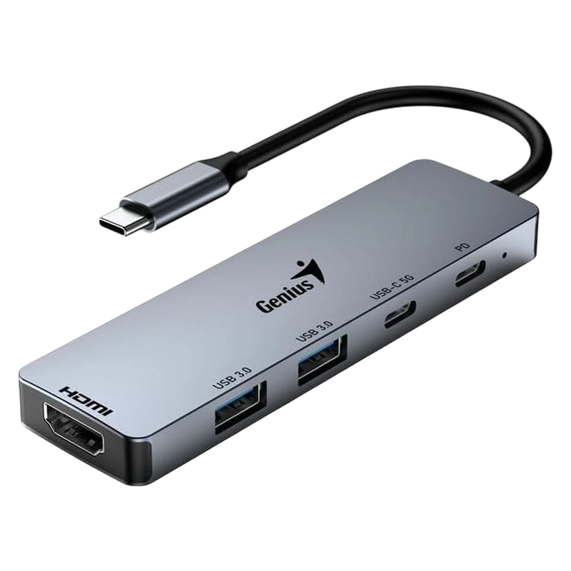 USB-концентратор Genius UH-500 Серы..