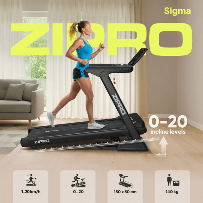 Bandă de alergat Zipro Sigma Negru
20 km/h | 140 kg