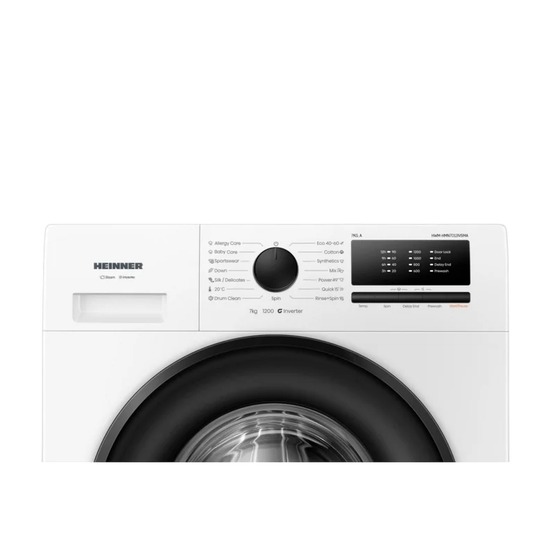 Mașină de spălat Heinner HWM-HMN7012IVSMA Alb
Independentă | 7 kg | 1200 rot/min
