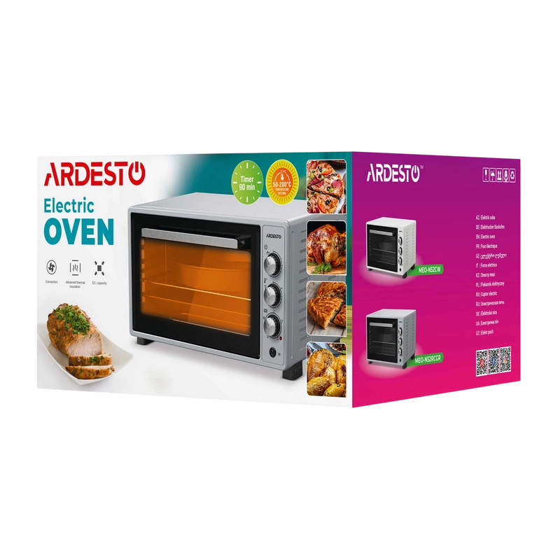 Электропечь Ardesto MEO-N52CW Серый