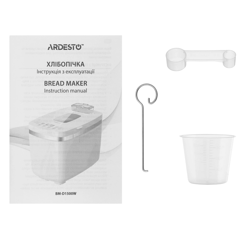 Mașină de pâine Ardesto BM-D1500W Alb
850 W | 1300 g