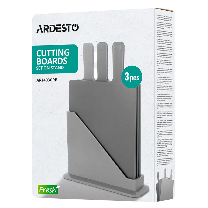 Set de tocătoare de bucătarie Ardesto AR1403GRB Fresh Gri
Plastic | 1070 g
