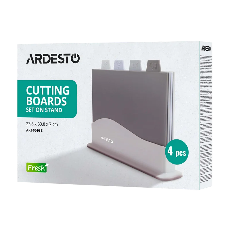 Set de tocătoare de bucătarie Ardesto AR1404GB Fresh Gri
Plastic | 1480 g