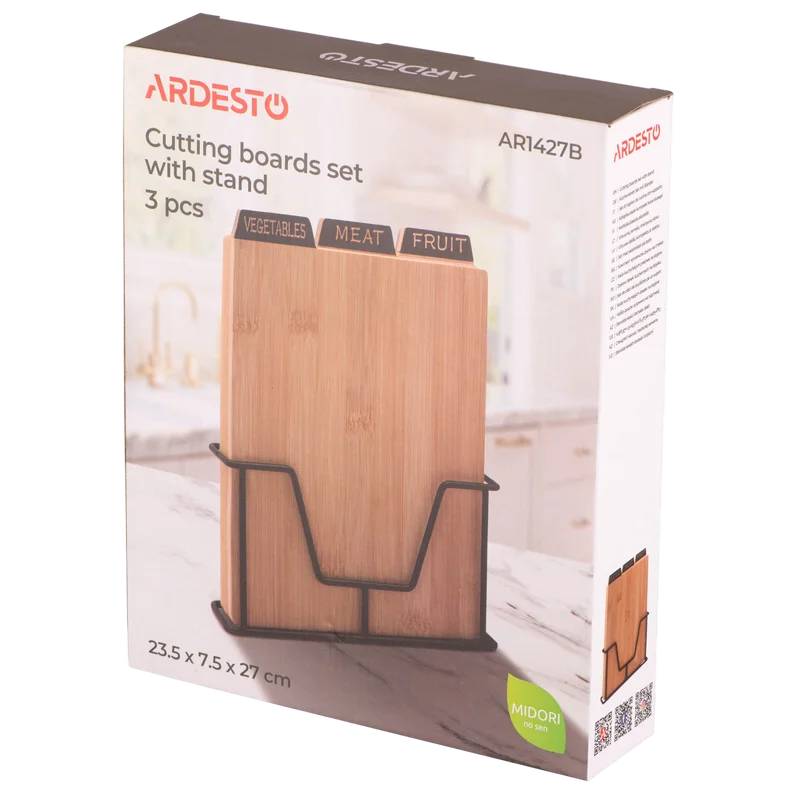 Set de tocătoare de bucătarie Ardesto AR1427B Midori Bej
Bambus | 1370 g