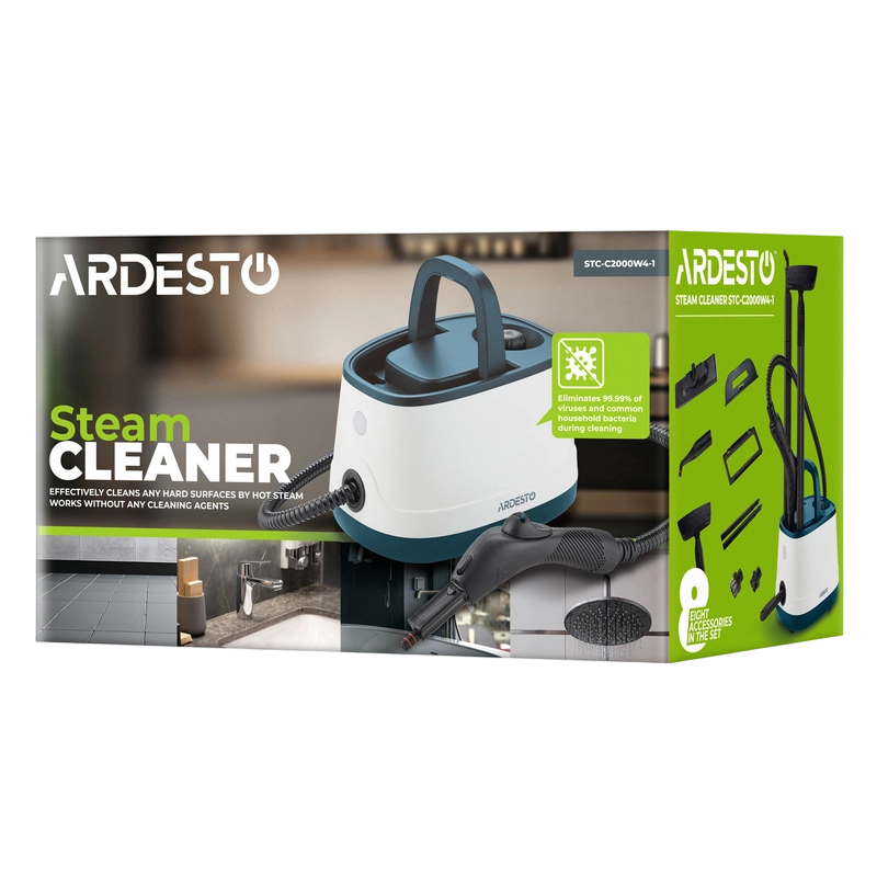 Пароочиститель Ardesto STC-C2000W4-1 Белый | Синий