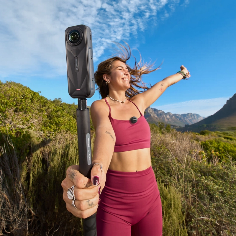 Портативный записывающий микрофон Insta360 Mic Air (1 TX + 1 RX) Беспроводной Черный