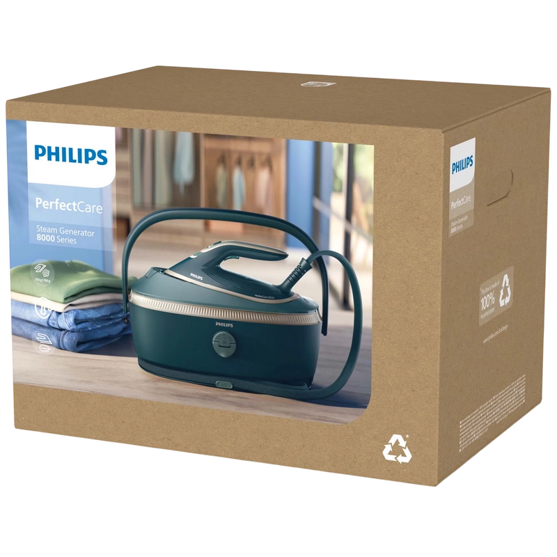 Fier de călcat cu generator de abur Philips PSG8200/70 Verde
3120 W | 210 g/min | 1400 ml | SteamGlide Elite