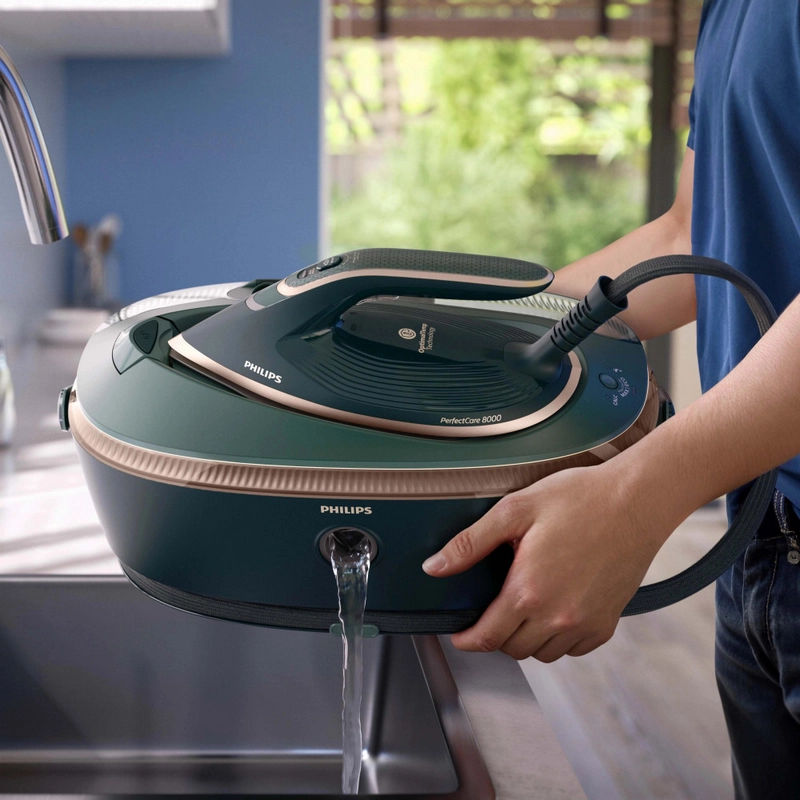 Fier de călcat cu generator de abur Philips PSG8200/70 Verde
3120 W | 210 g/min | 1400 ml | SteamGlide Elite