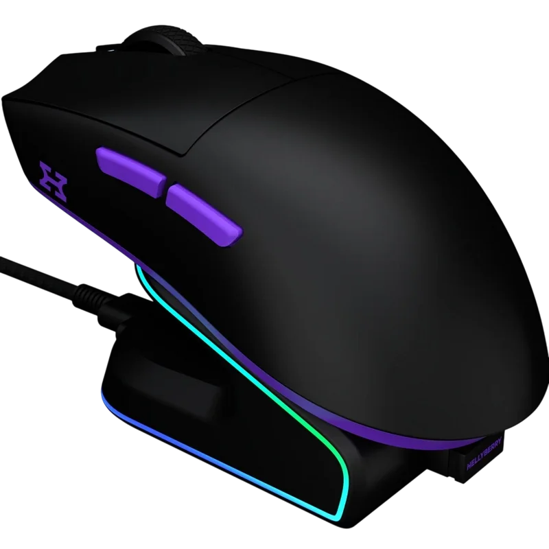Gaming Mouse HATOR Hellyberry HM47 Negru | Violet
Optical | 12000 dpi | Fără fir
