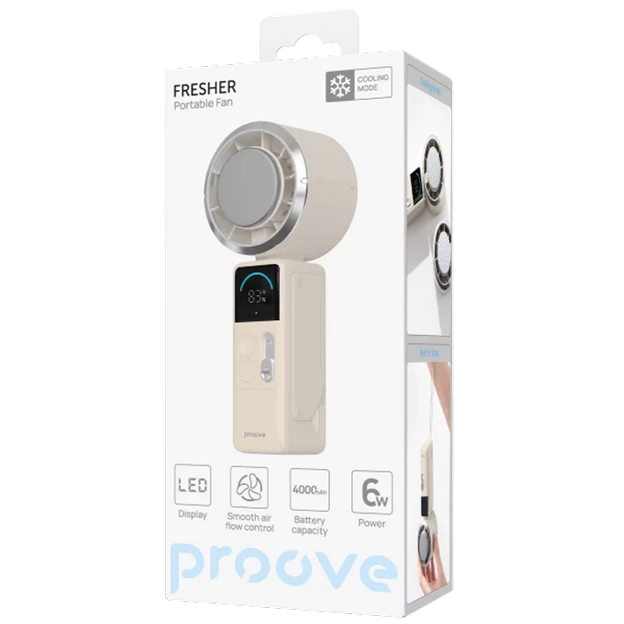 Вентилятор Proove Fresher Портативный Бежевый