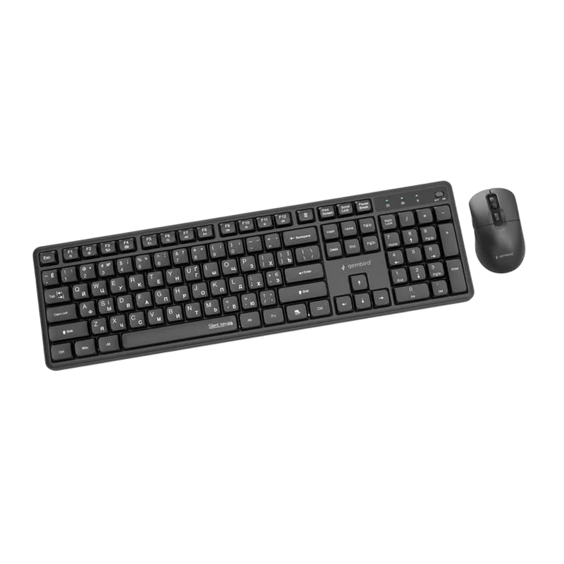 Set Tastatură + Mouse Gembird Silent key Pro Business Membrană Negru
Fără fir | Engleza,Rusă