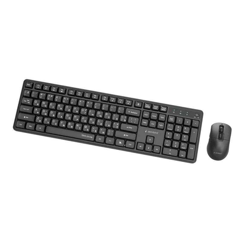 Set Tastatură + Mouse Gembird Silent key Pro Business Membrană Negru
Fără fir | Engleza,Rusă
