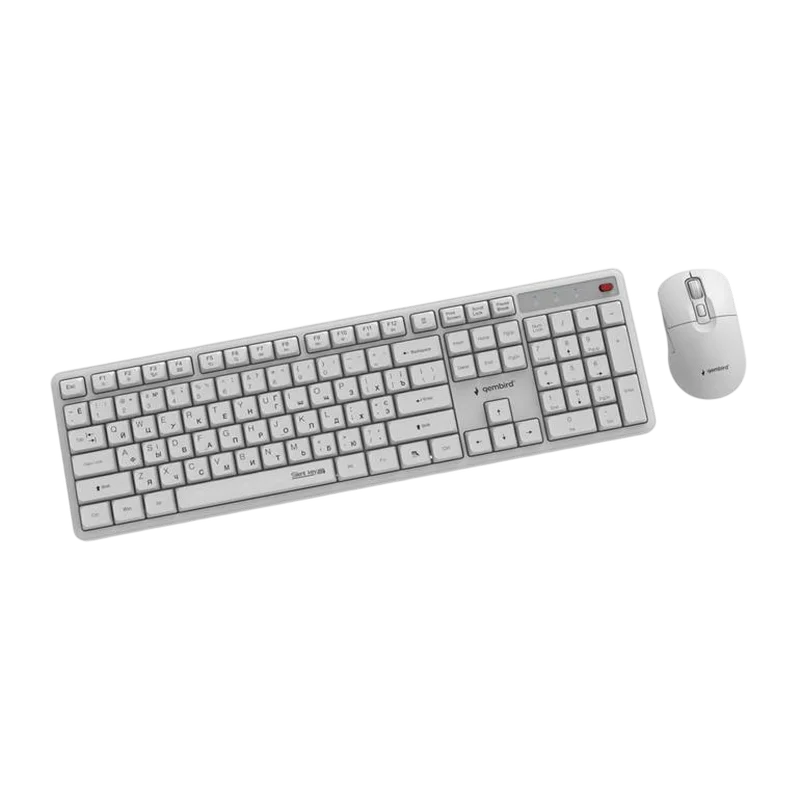 Set Tastatură + Mouse Gembird Silent key Pro Business Membrană Alb
Fără fir | Engleza,Rusă