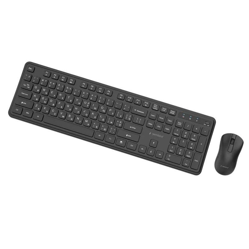 Set Tastatură + Mouse Gembird Slim Pro Business Membrană Negru
Fără fir | Engleza,Rusă