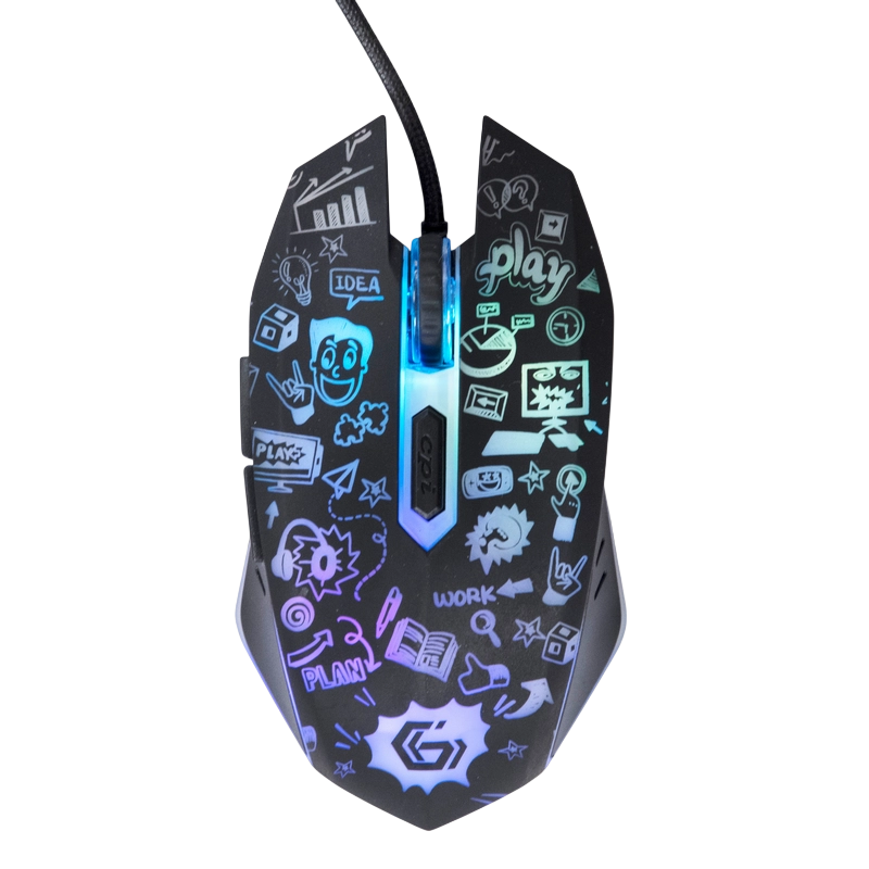 Игровая мышь Gembird MUS-6B-GRAFIX-01 Чёрный