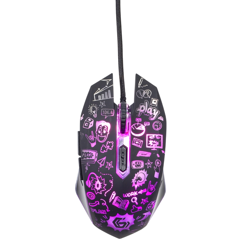 Игровая мышь Gembird MUS-6B-GRAFIX-01 Чёрный