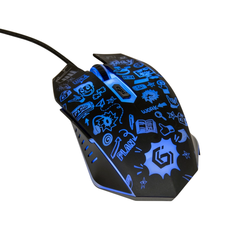 Игровая мышь Gembird MUS-6B-GRAFIX-01 Чёрный