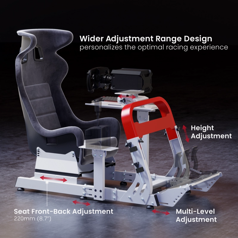 Scaun Gaming Lumi LRS18-BS01 Textil Alb | Roșu
Oțel | 111.1 cm