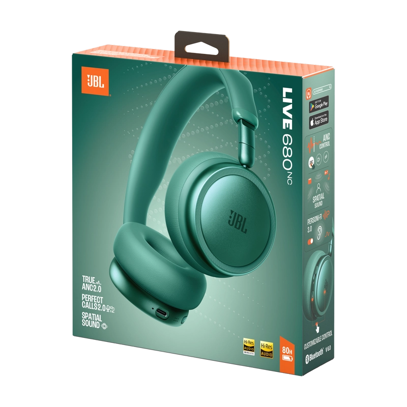 Căști JBL Live 680NC Verde
Fără fir | 80 ore | 10 Hz - 40000 Hz