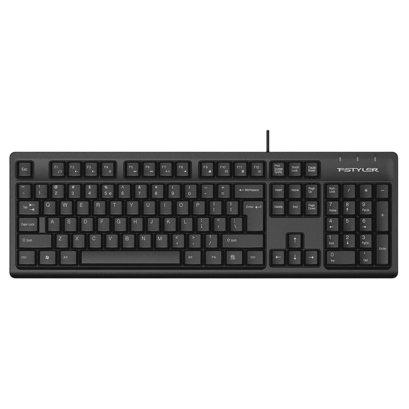 Tastatură A4Tech FK12 Membrană Negru
Cu fir | Engleza,Rusă,Română