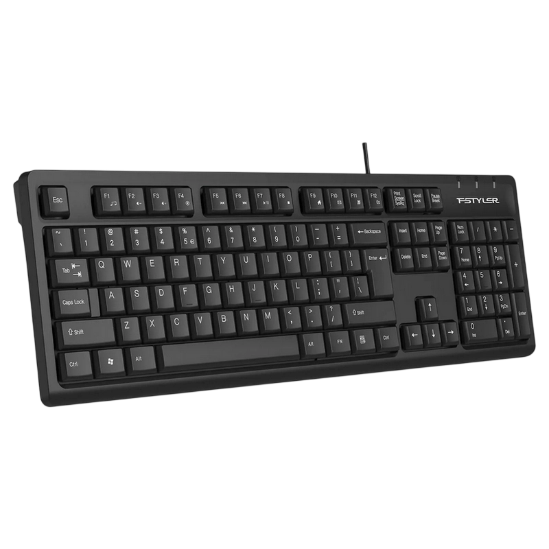 Tastatură A4Tech FK12 Membrană Negru
Cu fir | Engleza,Rusă,Română